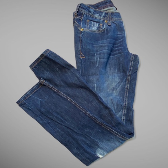 Forever 21 Distressed Low Rise Jeans Sz 30 low rise - Picture 9 of 12